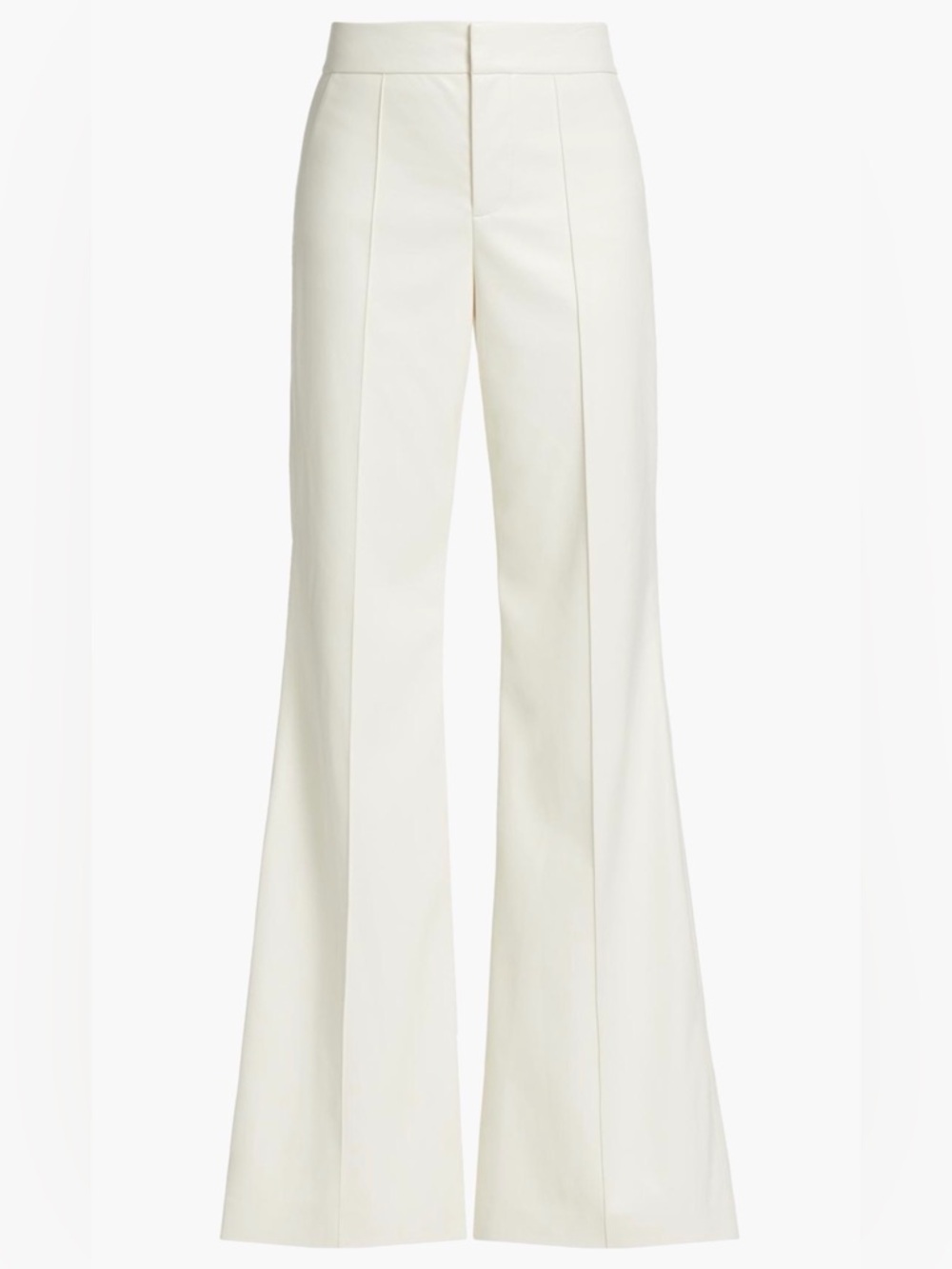 Alice + Olivia Dylan Faux Leather Flare Trousers